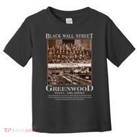 Black Wall Street Never Forget Greenwood Tulsa Oklahoma Toddler T-Shirt thumb 0