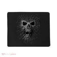 Black Widow Spider Web Skull Mousepad thumb 0