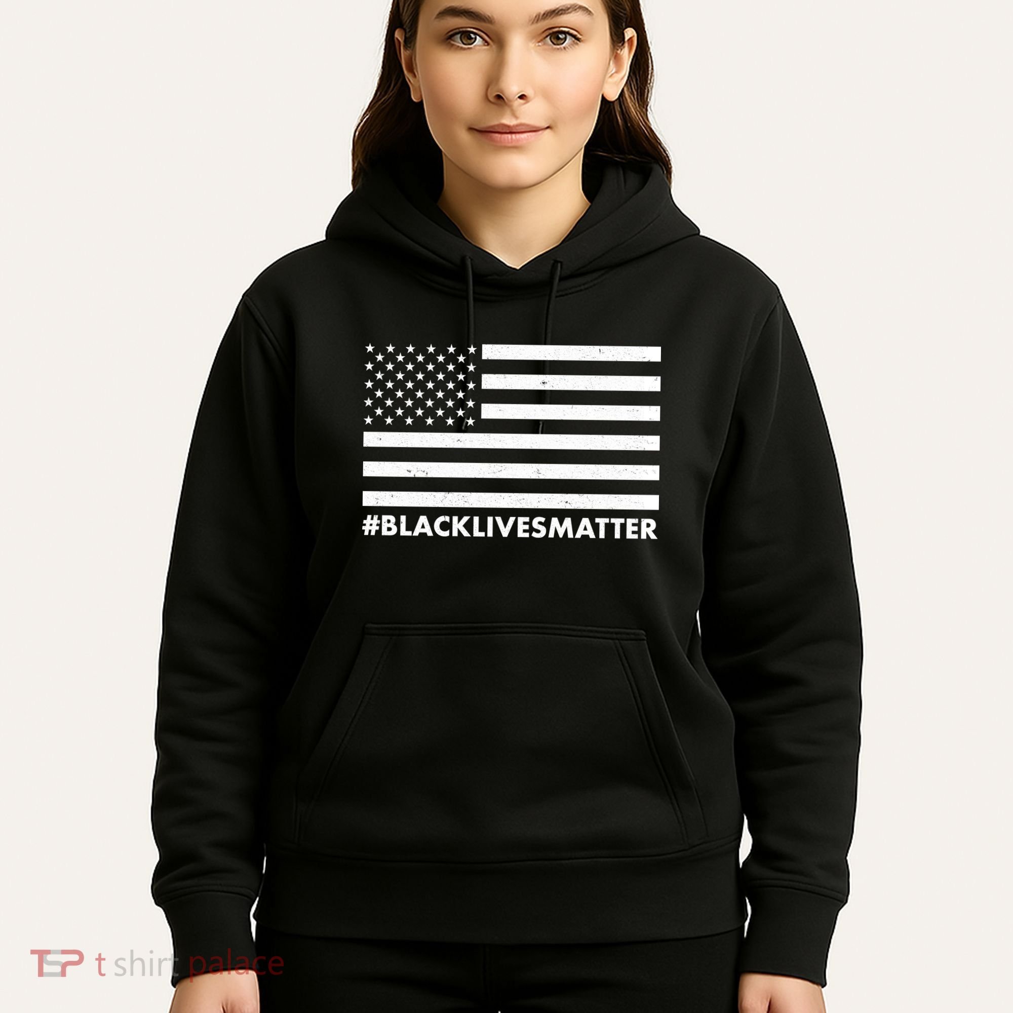 #BlackLivesMatter USA Flag Hoodie