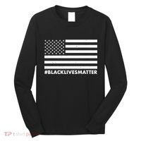 #BlackLivesMatter USA Flag Long Sleeve Shirt thumb 0