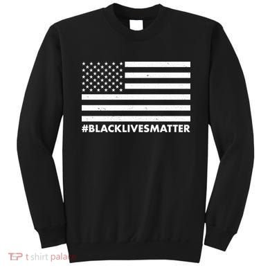 #BlackLivesMatter USA Flag Sweatshirt