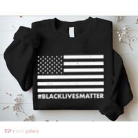 #BlackLivesMatter USA Flag Sweatshirt thumb 2
