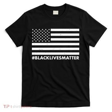 #BlackLivesMatter USA Flag T-Shirt