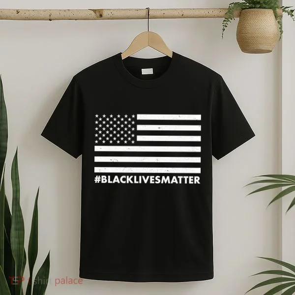 #BlackLivesMatter USA Flag T-Shirt