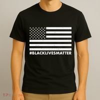 #BlackLivesMatter USA Flag T-Shirt thumb 3