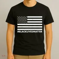 #BlackLivesMatter USA Flag T-Shirt thumb 3