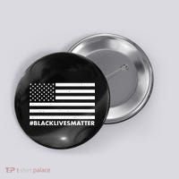 #BlackLivesMatter USA Flag Button thumb 0