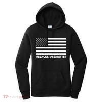 #BlackLivesMatter USA Flag Women's Hoodie thumb 0