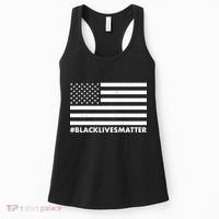 #BlackLivesMatter USA Flag Women's Tank Top thumb 0
