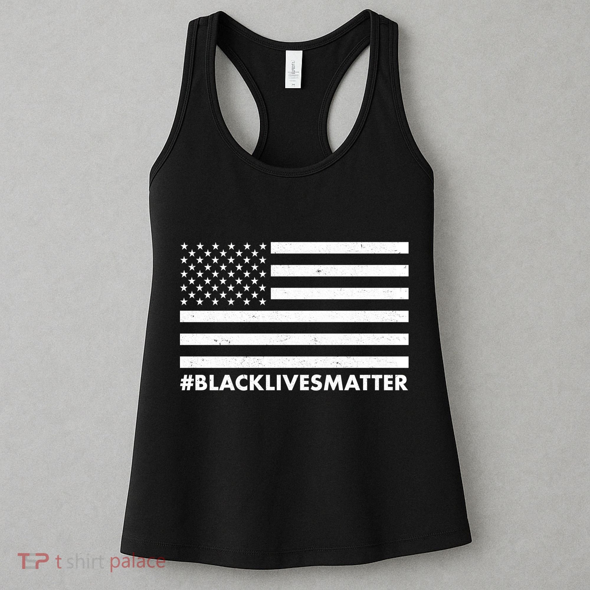 #BlackLivesMatter USA Flag Women's Tank Top