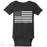 #BlackLivesMatter USA Flag Baby Bodysuit thumb 0