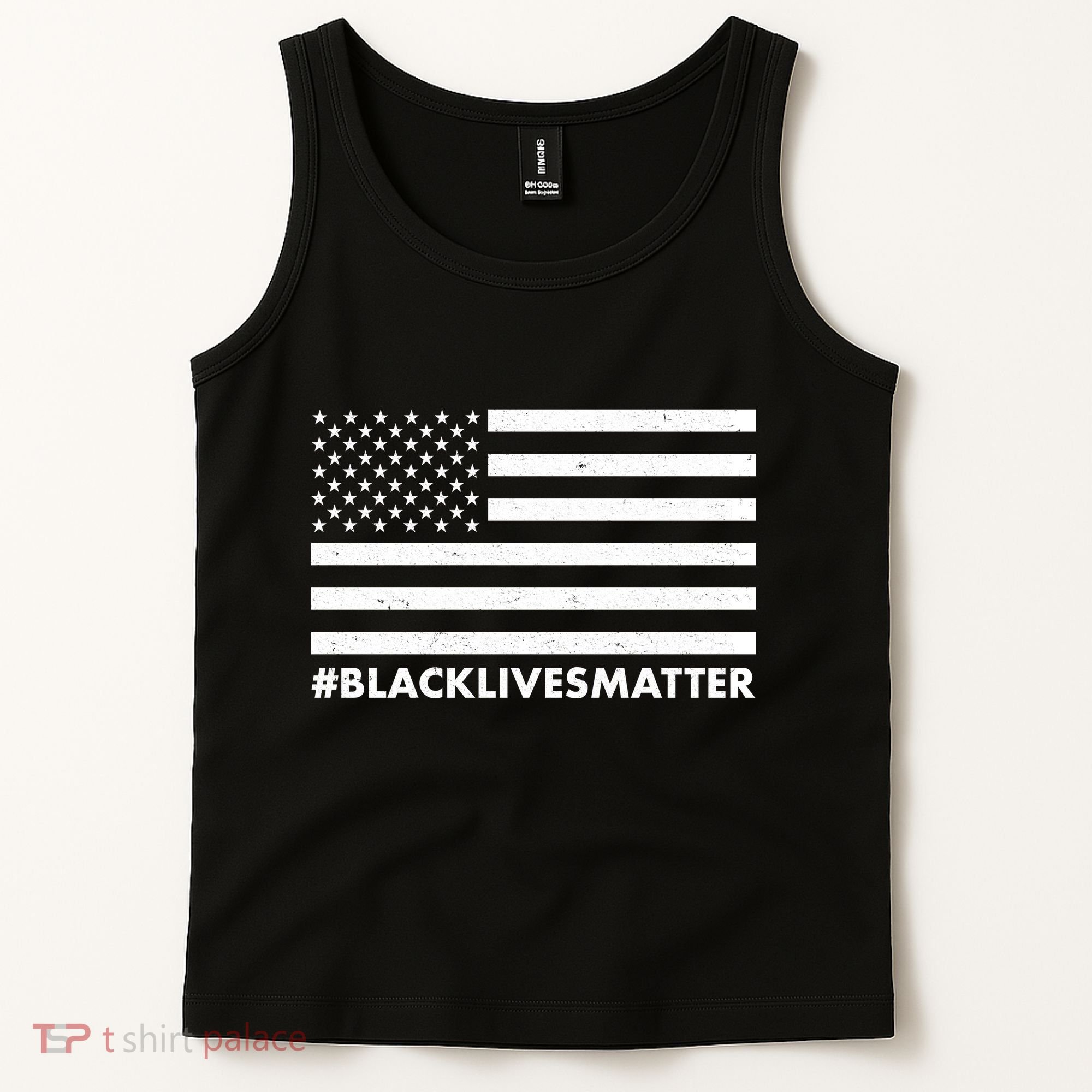#BlackLivesMatter USA Flag Tank Top