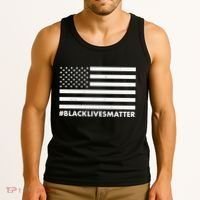 #BlackLivesMatter USA Flag Tank Top thumb 3