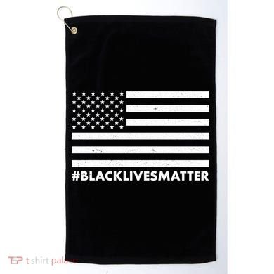 #BlackLivesMatter USA Flag Golf Towel