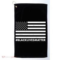 #BlackLivesMatter USA Flag Golf Towel thumb 0