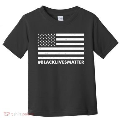 #BlackLivesMatter USA Flag Toddler T-Shirt