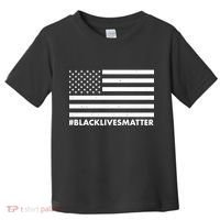 #BlackLivesMatter USA Flag Toddler T-Shirt thumb 0