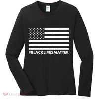 #BlackLivesMatter USA Flag Women's Long Sleeve Shirt thumb 0