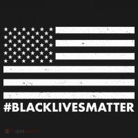 #BlackLivesMatter USA Flag Women's T-Shirt thumb 6