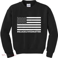 #BlackLivesMatter USA Flag Kids Sweatshirt thumb 0