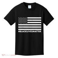 #BlackLivesMatter USA Flag Kids T-Shirt thumb 0