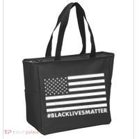 #BlackLivesMatter USA Flag Tote Bag thumb 2