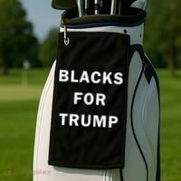 Blacks For Trump Golf Towel thumb 2