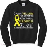 Bladder Cancer Awareness Kids Sweatshirt thumb 0