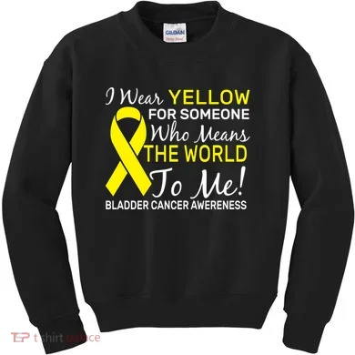 Bladder Cancer Awareness Kids Sweatshirt
