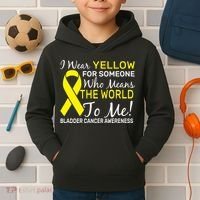 Bladder Cancer Awareness Kids Hoodie thumb 2
