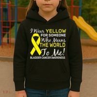Bladder Cancer Awareness Kids Hoodie thumb 3