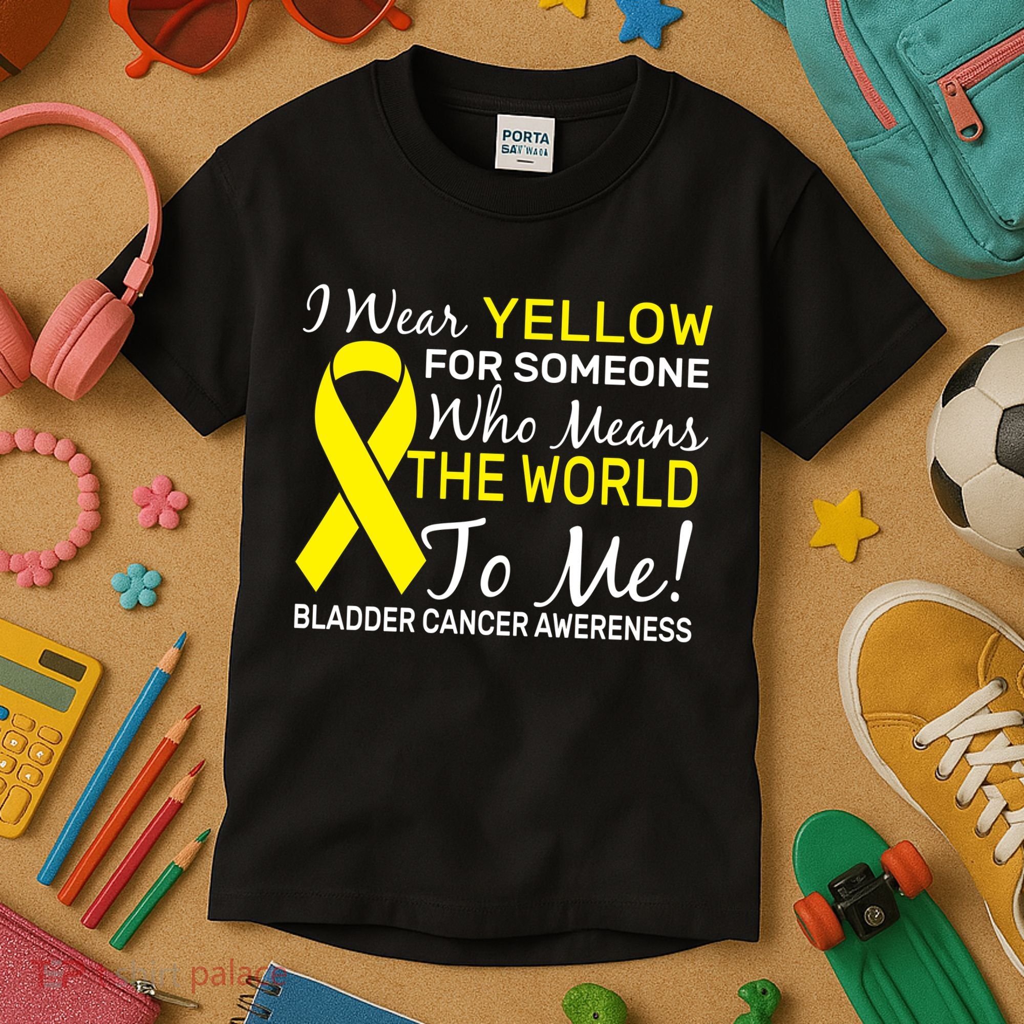 Bladder Cancer Awareness Kids T-Shirt
