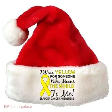 Bladder Cancer Awareness Santa Hat