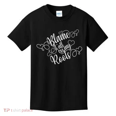 Blame It On My Roots Kids T-Shirt