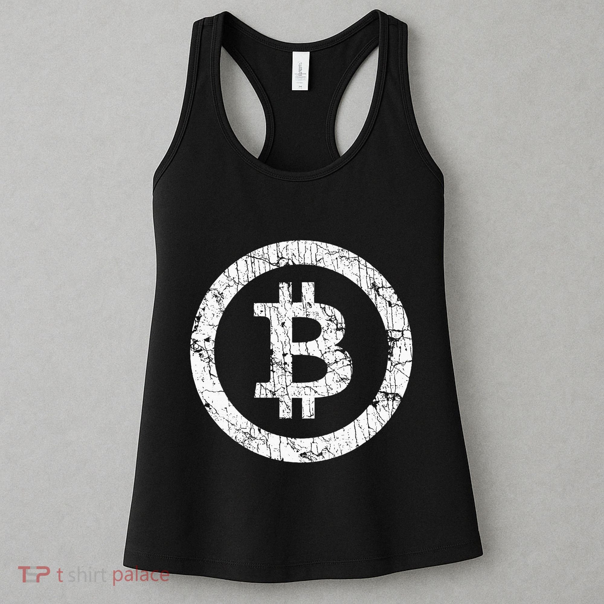 Bitcoin Logo Btc Crypto Currency Traders Blockchain Miners Women's Tank Top