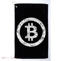 Bitcoin Logo Btc Crypto Currency Traders Blockchain Miners Golf Towel thumb 0