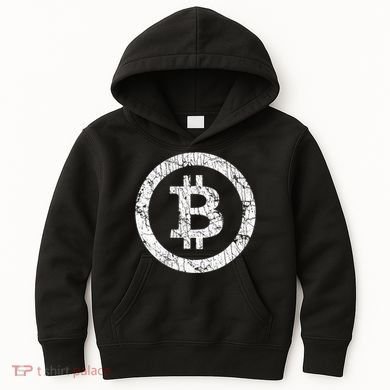 Bitcoin Logo Btc Crypto Currency Traders Blockchain Miners Kids Hoodie