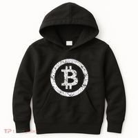 Bitcoin Logo Btc Crypto Currency Traders Blockchain Miners Kids Hoodie thumb 0