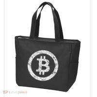 Bitcoin Logo Btc Crypto Currency Traders Blockchain Miners Tote Bag thumb 3