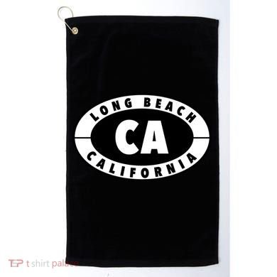 Badge Long Beach California Golf Towel