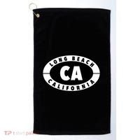 Badge Long Beach California Golf Towel thumb 0