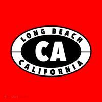 Badge Long Beach California Santa Hat thumb 1