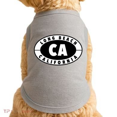 Badge Long Beach California Doggie Tank