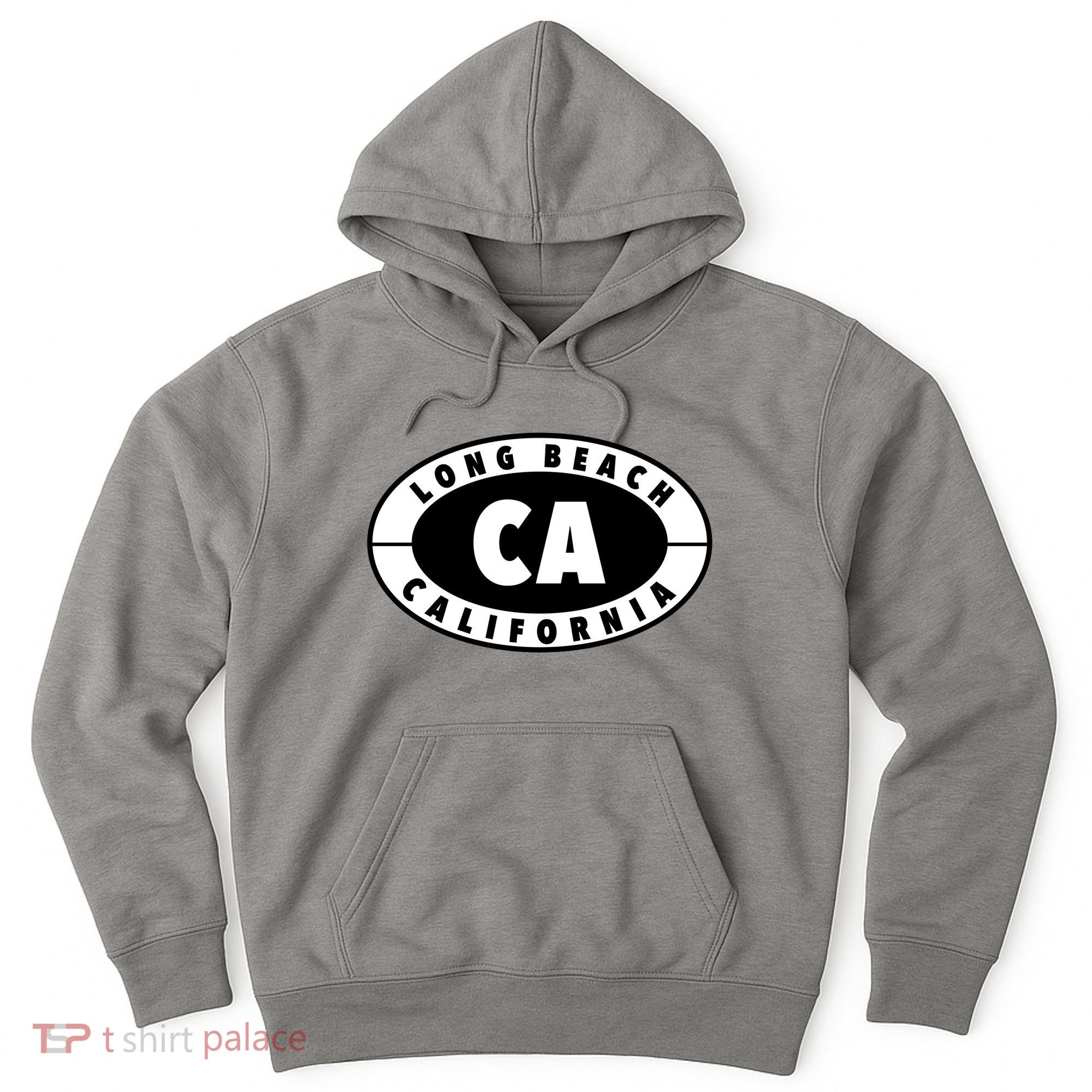 Badge Long Beach California Hoodie