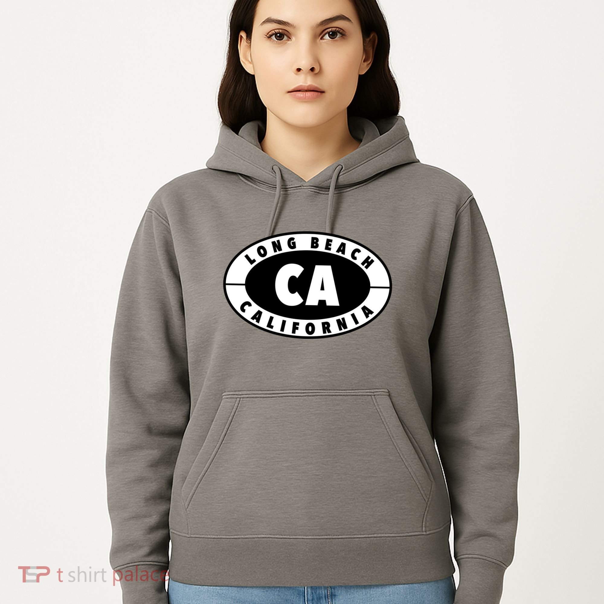 Badge Long Beach California Hoodie