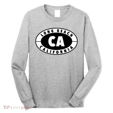 Badge Long Beach California Long Sleeve Shirt