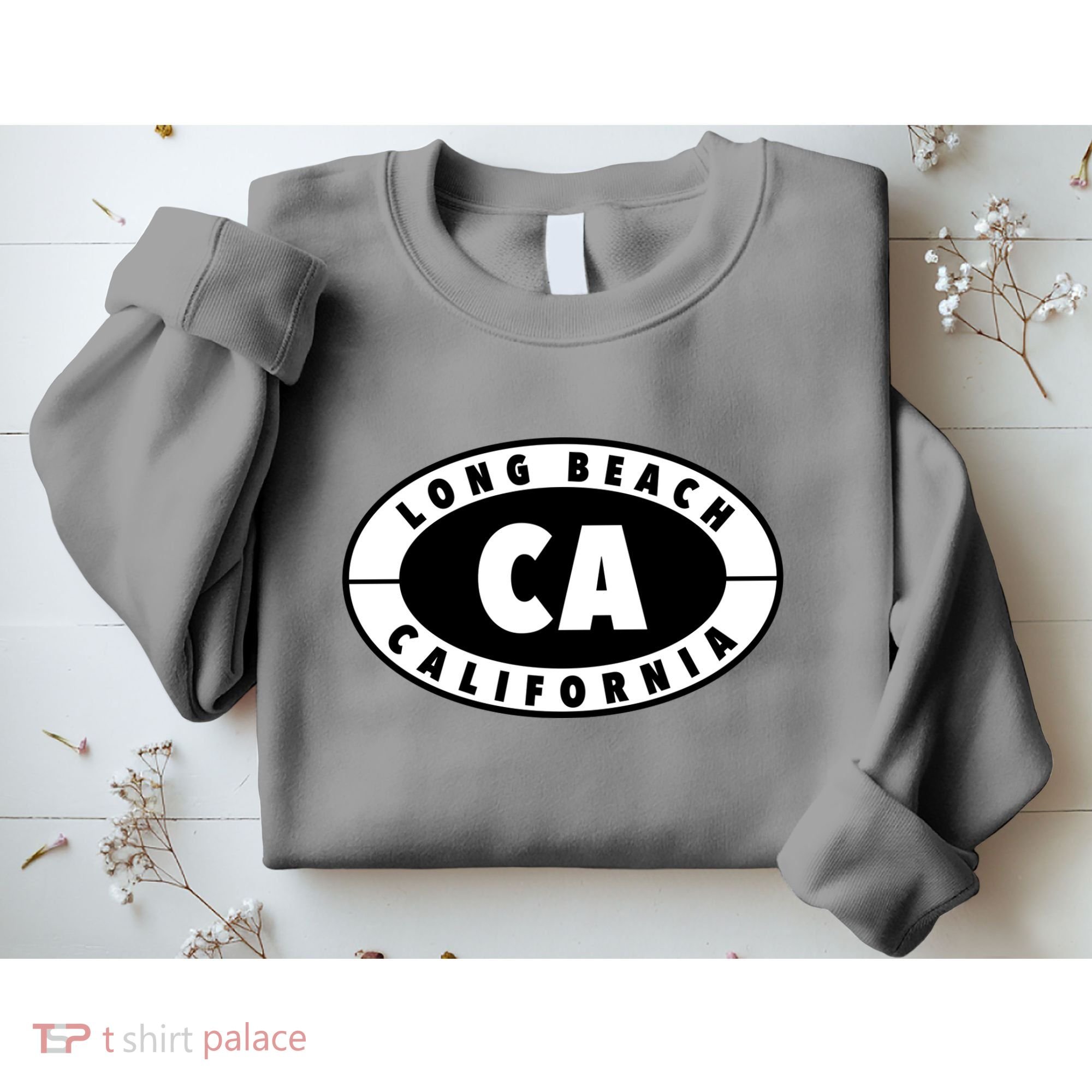 Badge Long Beach California Sweatshirt