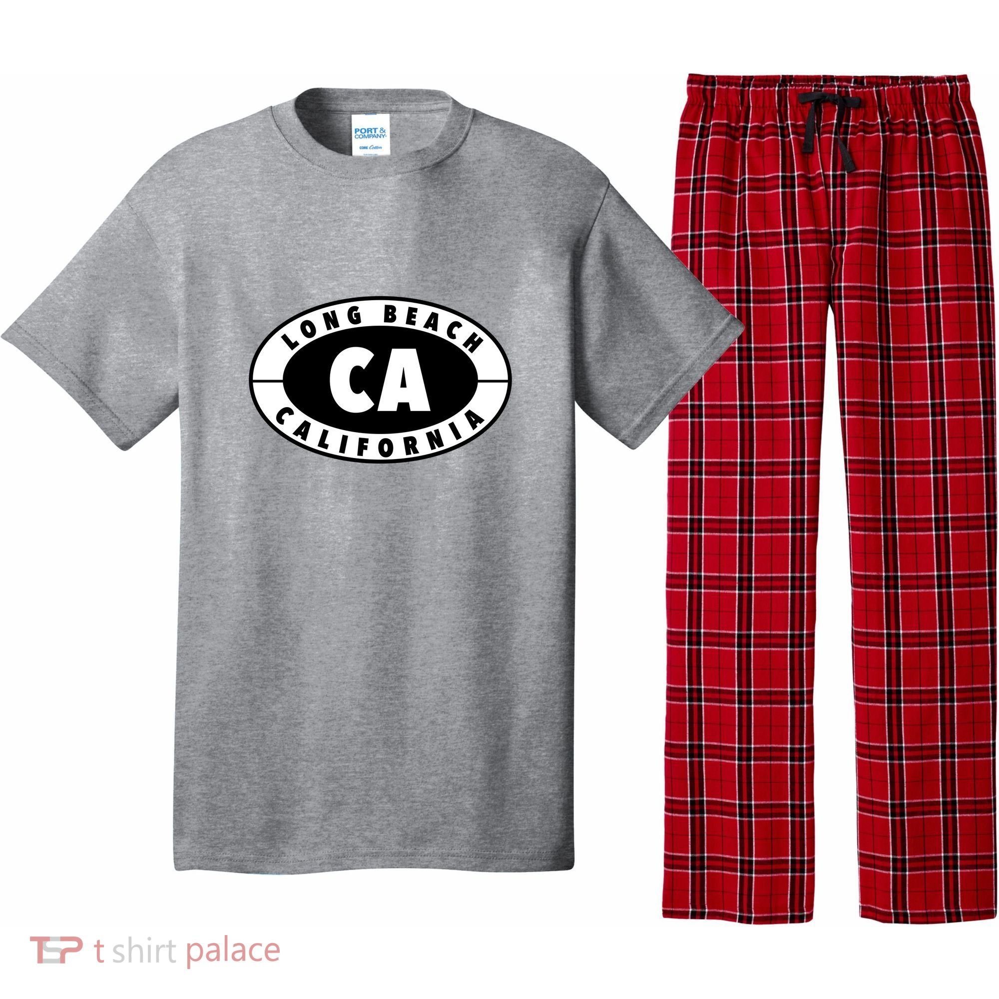 Badge Long Beach California Pajama Set