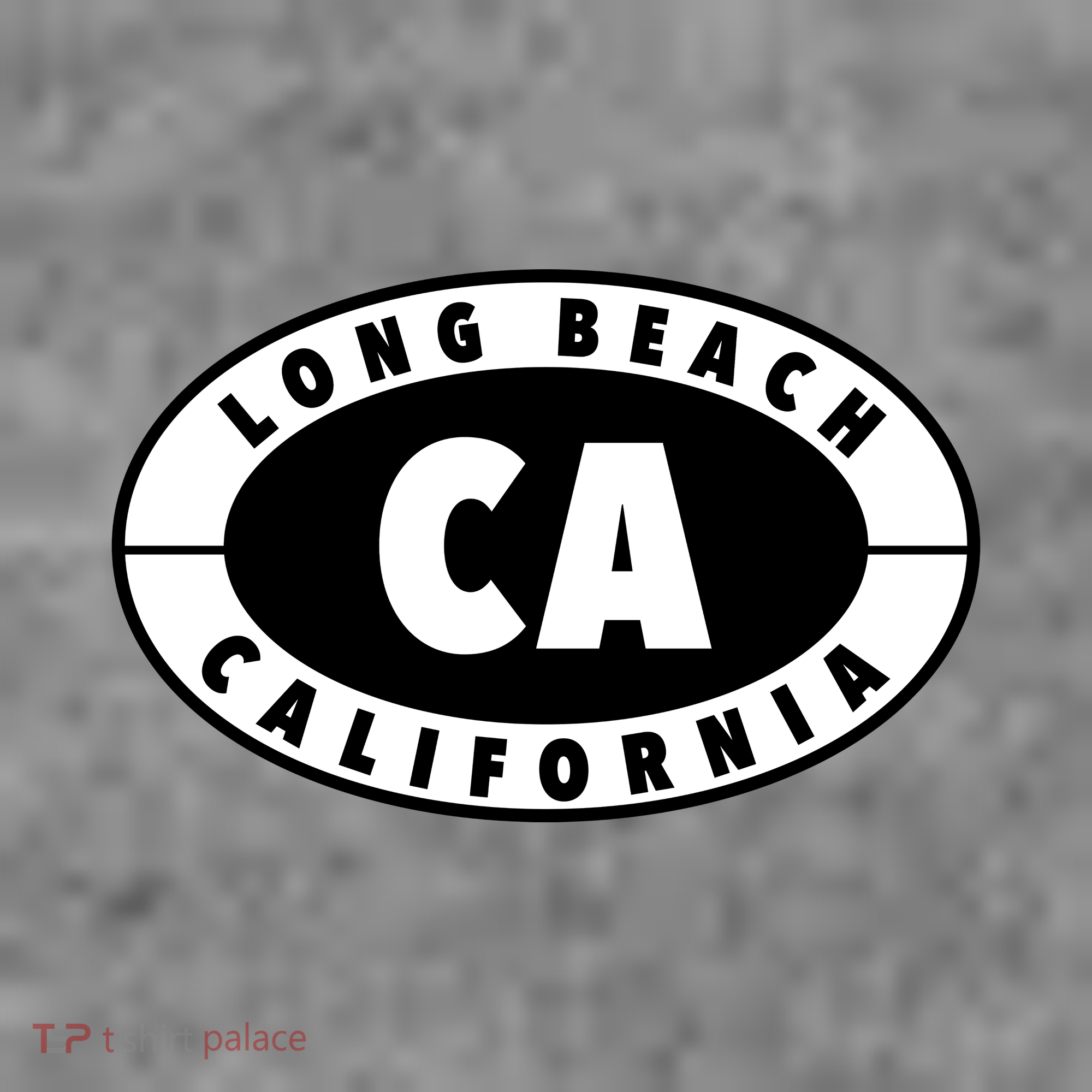 Badge Long Beach California Women's Hoodie