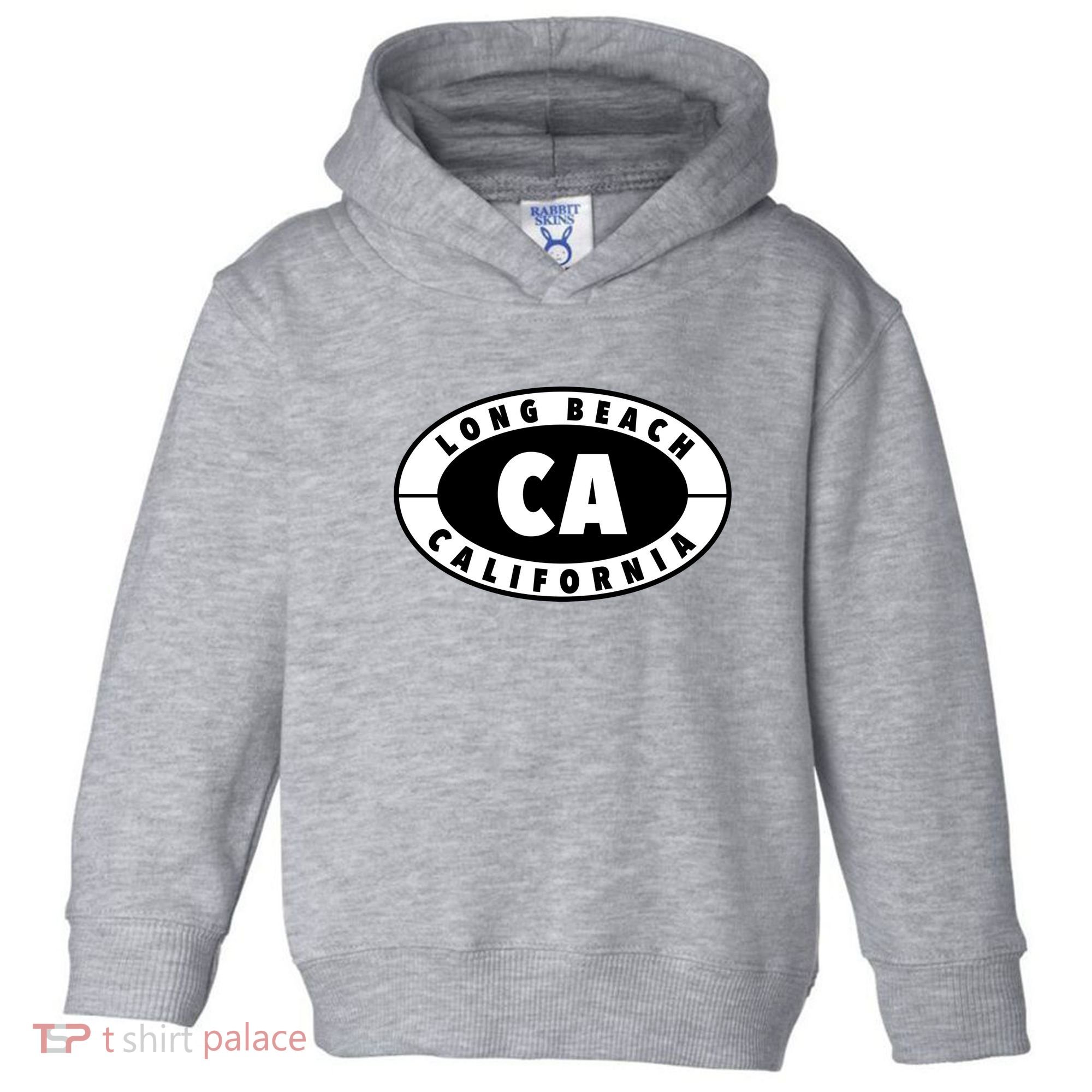 Badge Long Beach California Toddler Hoodie